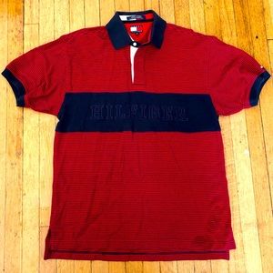 Vintage Tommy Hilfiger Rugby style Polo shirt 🔥🔥